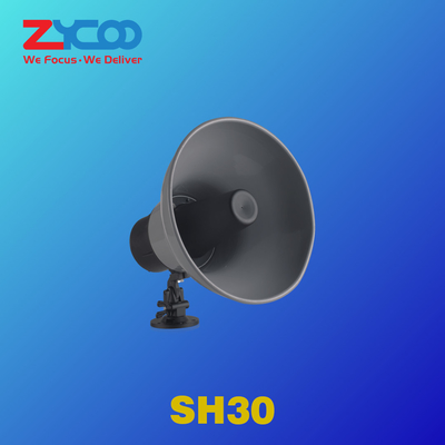 PoE+ সিপ হর্ন স্পিকার EN 55032:2015 30 ওয়াট Valcom Ip পেজিং হর্ন