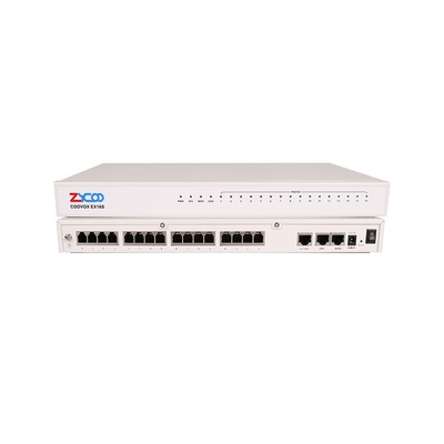 এনালগ ফোনের জন্য 2 X 10/100Mbps ভিওআইপি গেটওয়ে এফএক্সএস এক্সপানশন ভিওআইপি ফোন বক্স